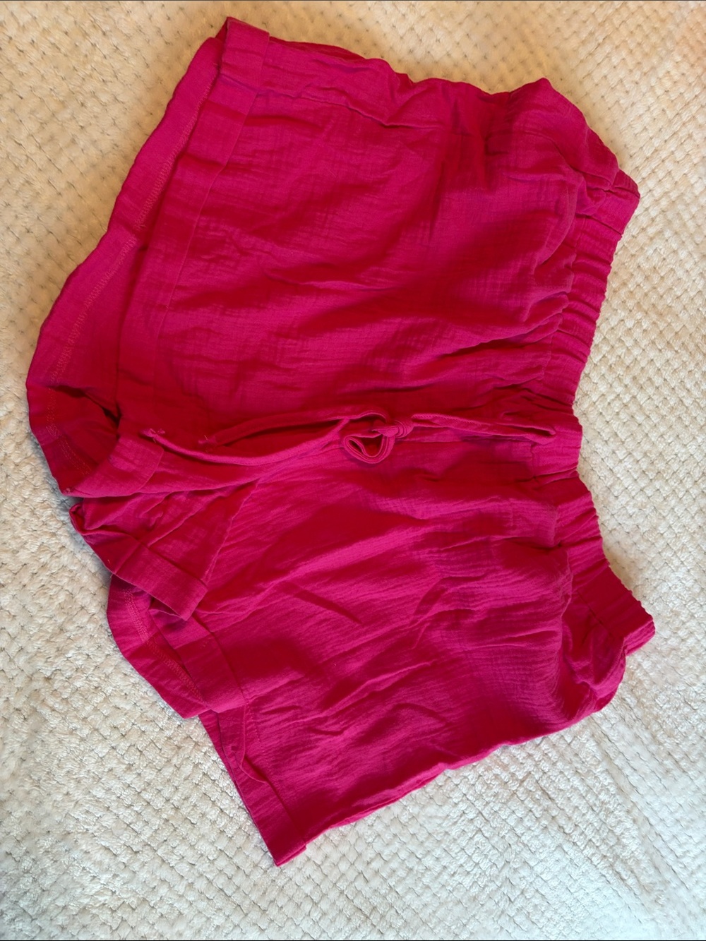 SHEIN Hot Pink Swim Cover Shorts